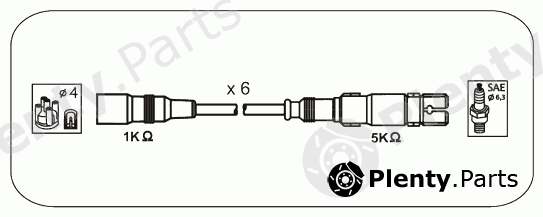  JANMOR part ABM45 Ignition Cable Kit