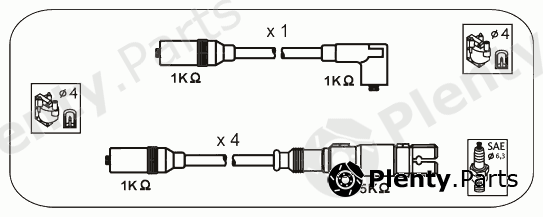  JANMOR part ABM51 Ignition Cable Kit
