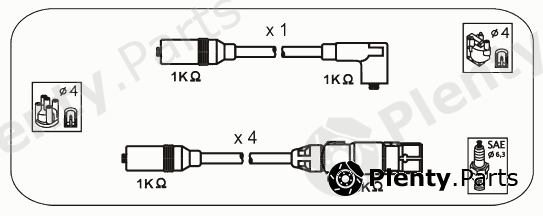  JANMOR part ABM64 Ignition Cable Kit