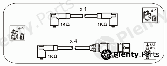  JANMOR part ABM69 Ignition Cable Kit