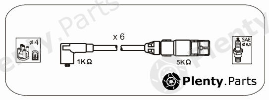  JANMOR part ABM70 Ignition Cable Kit
