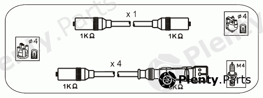  JANMOR part ABM76 Ignition Cable Kit
