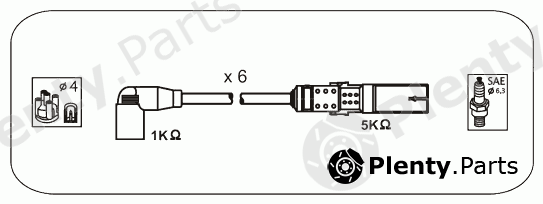  JANMOR part ABM78 Ignition Cable Kit