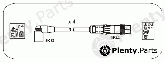  JANMOR part ABM80 Ignition Cable Kit