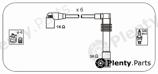  JANMOR part ABM89 Ignition Cable Kit