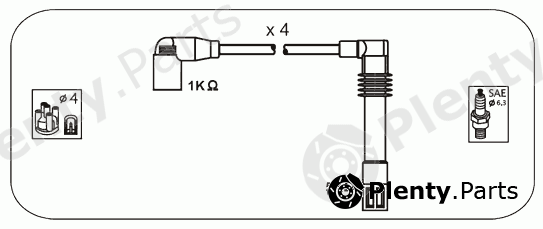  JANMOR part ABM91 Ignition Cable Kit