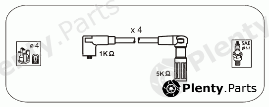  JANMOR part AFM55 Ignition Cable Kit