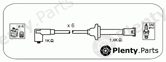  JANMOR part AFM77 Ignition Cable Kit