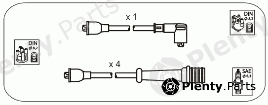  JANMOR part AFS53 Ignition Cable Kit