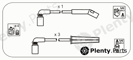  JANMOR part AM43 Ignition Cable Kit