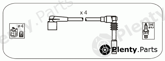  JANMOR part AM45 Ignition Cable Kit
