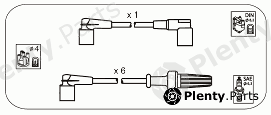  JANMOR part CPS18 Ignition Cable Kit
