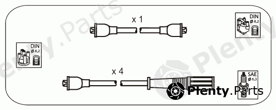  JANMOR part CPS5 Ignition Cable Kit