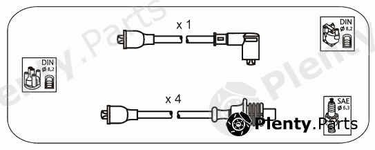  JANMOR part CPS6 Ignition Cable Kit