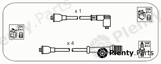  JANMOR part CPS8 Ignition Cable Kit