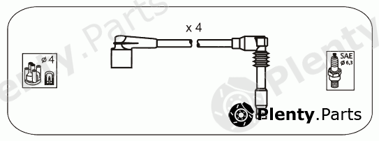  JANMOR part D16S Ignition Cable Kit