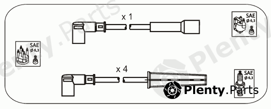  JANMOR part D3S Ignition Cable Kit