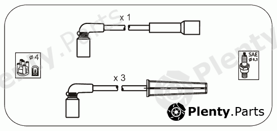  JANMOR part D6S Ignition Cable Kit