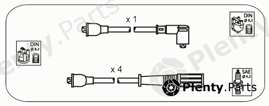  JANMOR part FAS12 Ignition Cable Kit