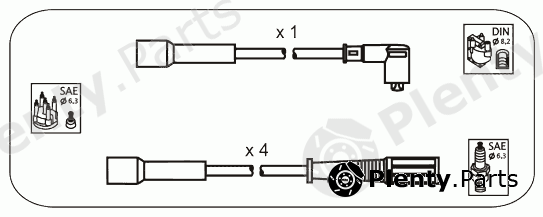  JANMOR part FAS3 Ignition Cable Kit