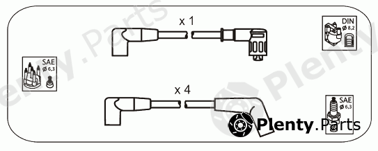  JANMOR part FS4 Ignition Cable Kit
