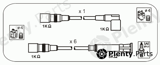  JANMOR part HR11 Ignition Cable Kit
