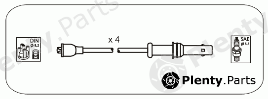 JANMOR part JP122 Ignition Cable Kit