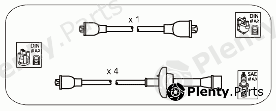  JANMOR part JP146 Ignition Cable Kit
