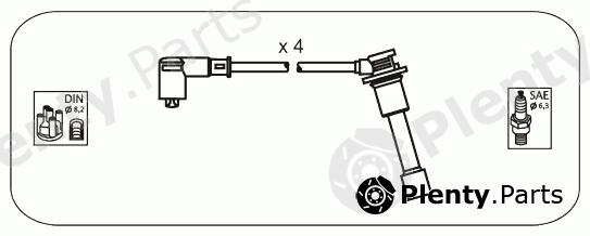  JANMOR part JP154 Ignition Cable Kit