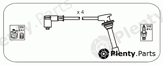  JANMOR part JP163 Ignition Cable Kit