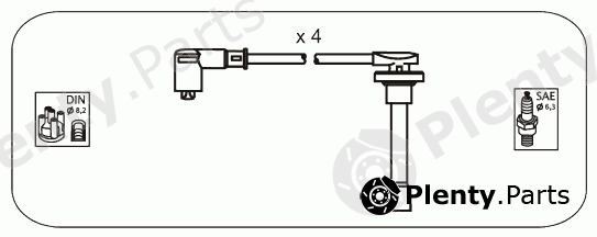  JANMOR part JP165 Ignition Cable Kit