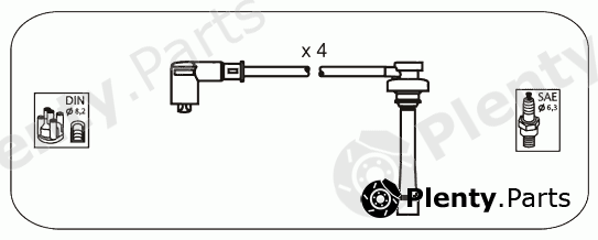  JANMOR part JP167 Ignition Cable Kit