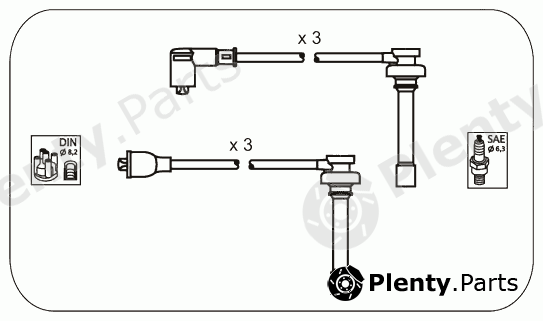  JANMOR part JP171 Ignition Cable Kit
