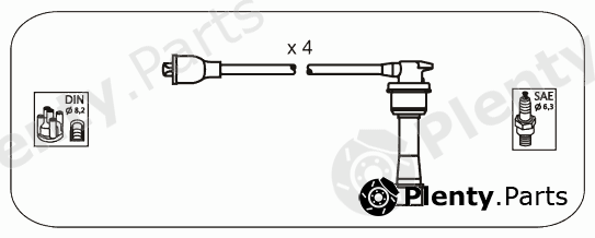  JANMOR part JP172 Ignition Cable Kit