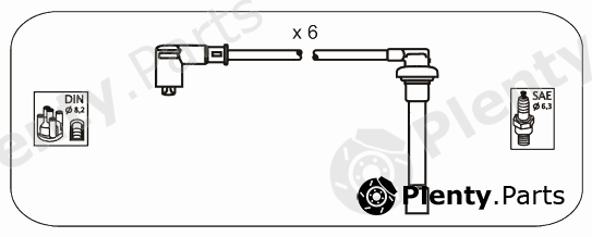  JANMOR part JP184 Ignition Cable Kit