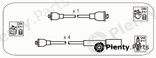  JANMOR part JP306 Ignition Cable Kit
