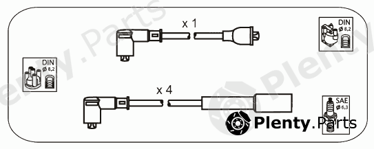  JANMOR part JP310 Ignition Cable Kit