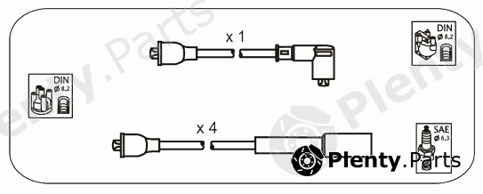 JANMOR part JP325 Ignition Cable Kit