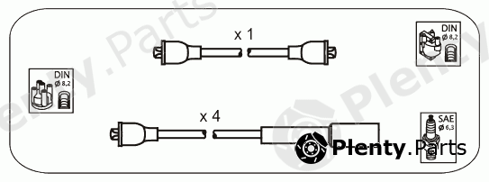  JANMOR part JP334 Ignition Cable Kit