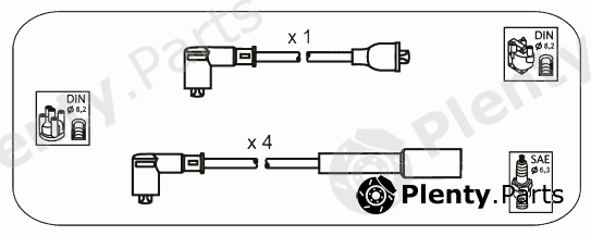  JANMOR part JP342 Ignition Cable Kit