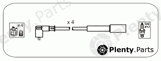 JANMOR part JP343 Ignition Cable Kit