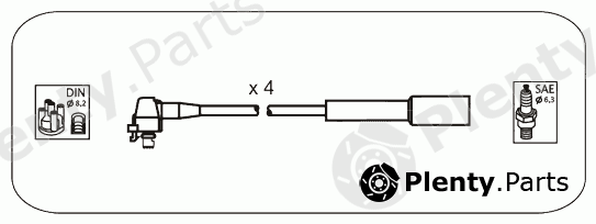  JANMOR part JP348 Ignition Cable Kit