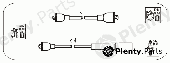  JANMOR part JP354 Ignition Cable Kit