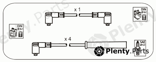  JANMOR part JP356 Ignition Cable Kit