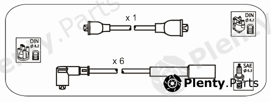  JANMOR part JP360 Ignition Cable Kit