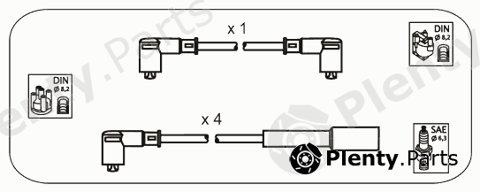 JANMOR part JP361 Ignition Cable Kit