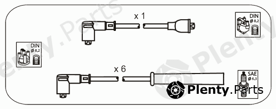  JANMOR part JP362 Ignition Cable Kit