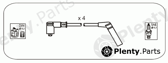  JANMOR part JP367 Ignition Cable Kit