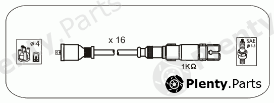  JANMOR part M22 Ignition Cable Kit