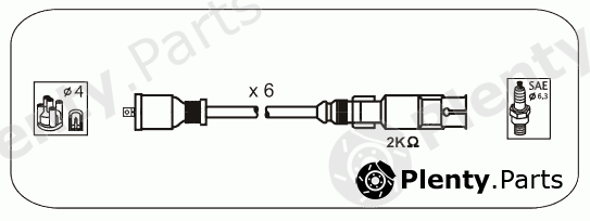  JANMOR part M23 Ignition Cable Kit
